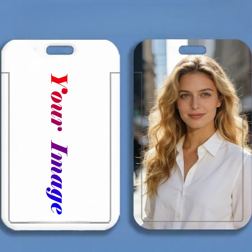 Personalized Photo Card Holder Custom ID & Bus Card Holder with Your Photo