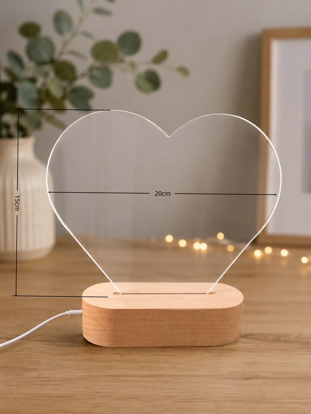 Personalized Heart Baby Night Light | Custom Newborn Name Sign & Nursery LED Lamp