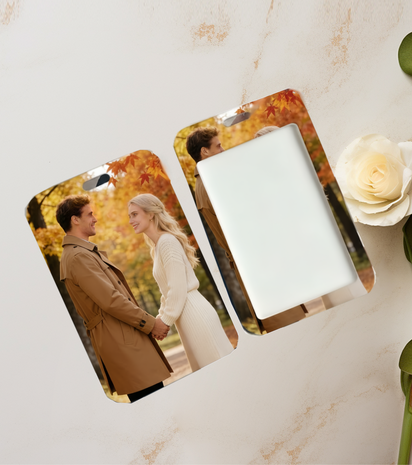 Personalized Photo Card Holder Custom ID & Bus Card Holder with Your Photo