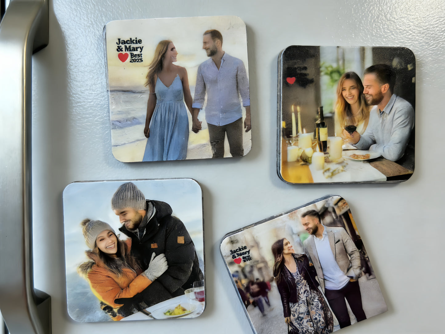 Personalized Photo Fridge Magnet Set (Set of 4)