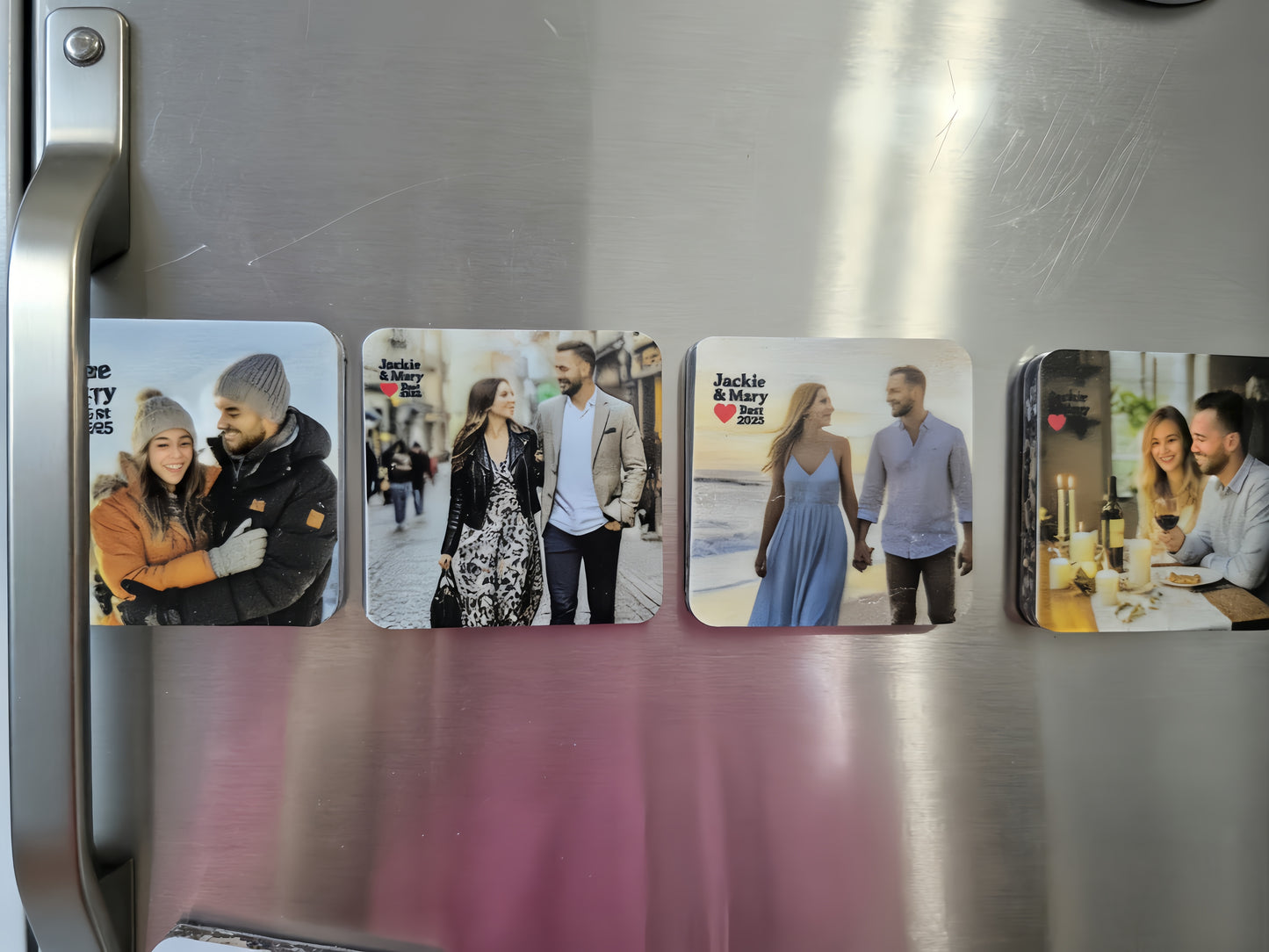 Personalized Photo Fridge Magnet Set (Set of 4)