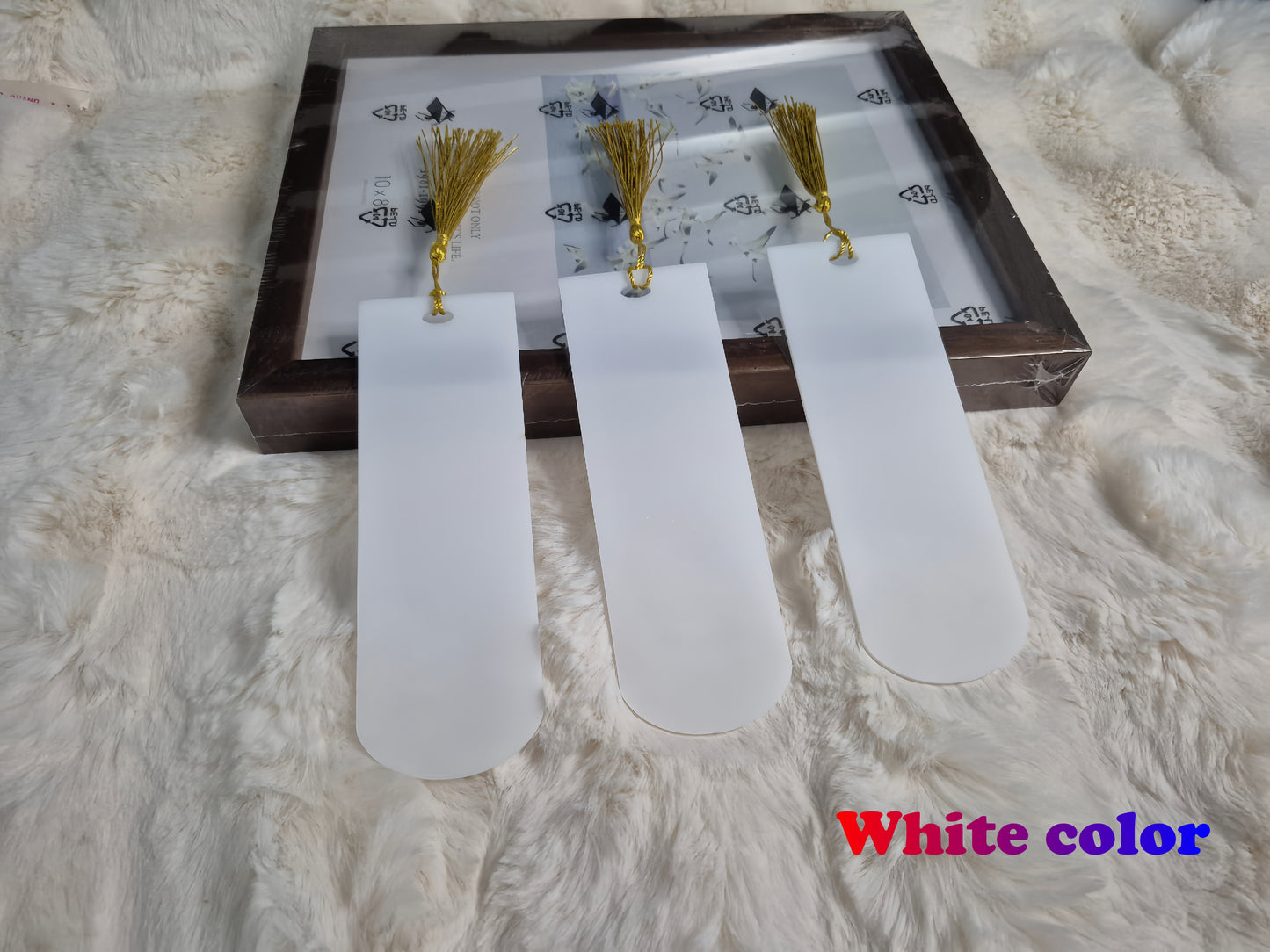 Personalized Photo Bookmark Set of 3 – Custom Acrylic Bookmark with Tassel, Family, Couple & Pet Gift