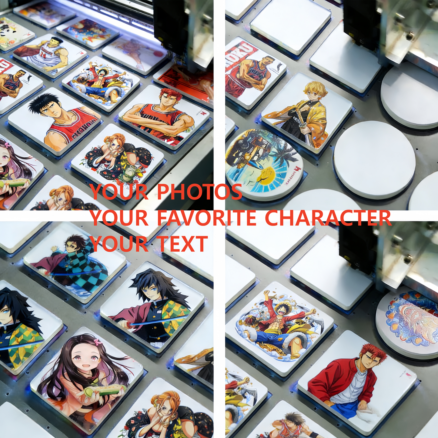 Personalized Photo Fridge Magnet Set (Set of 4)