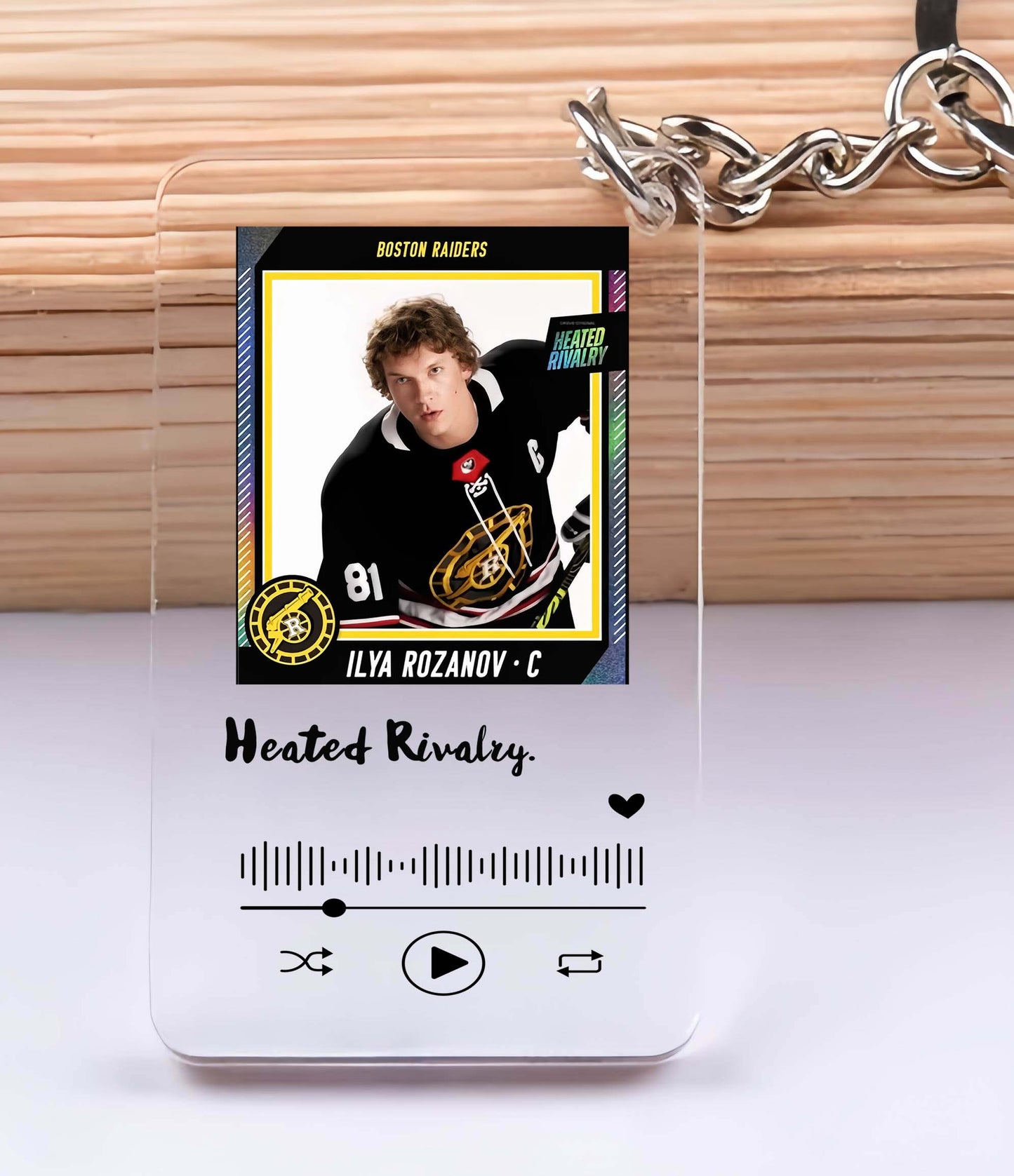 Heated Rivalry Keychain, Spotify Keychain, Hockey Romance, Custom Keychain, Personalized gift