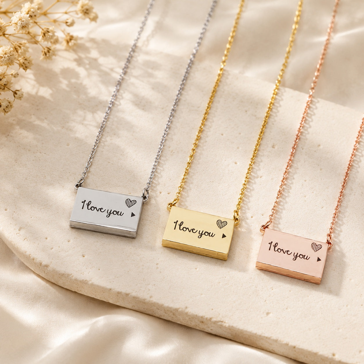 Personalized Secret Message Locket | Custom Photo & Name Necklace