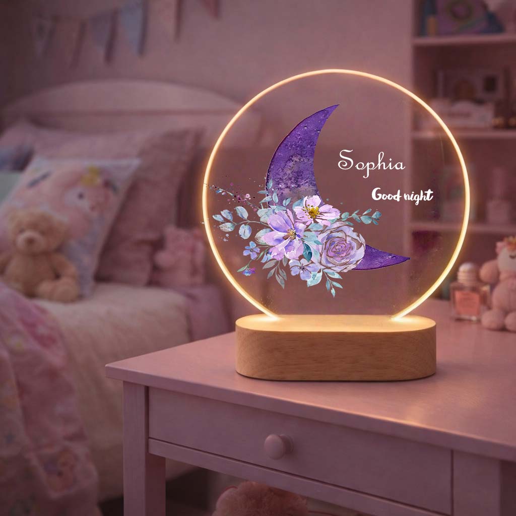 Personalized Night Light & Nursery Name Sign - Custom Baby Night Light for Baby Announcement, Newborn Gift & Baby Boy Gift