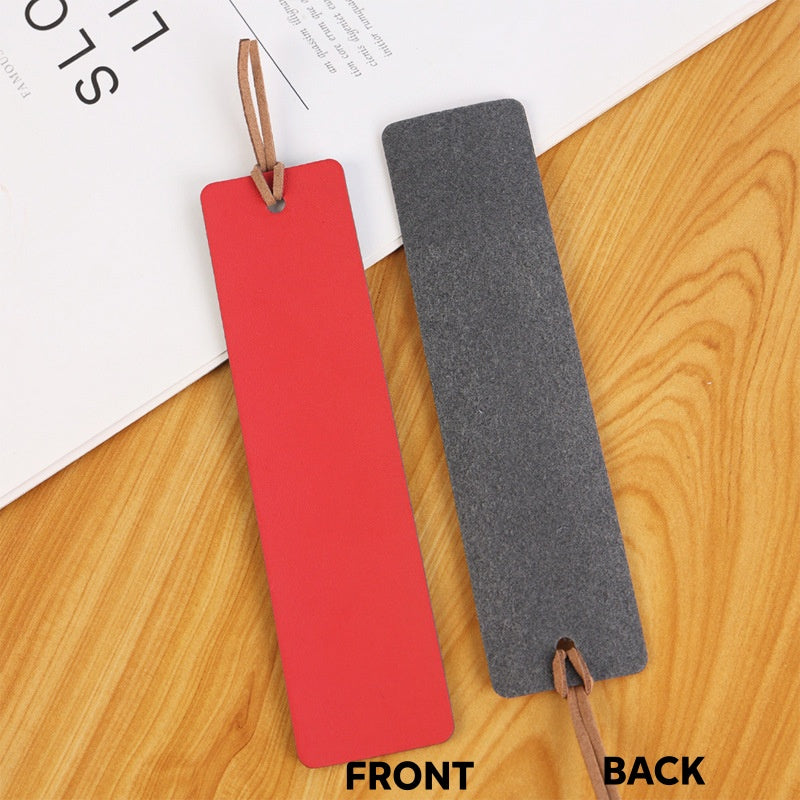 Personalized Zodiac & Birth Flower Leather Bookmarks (Set of 4)