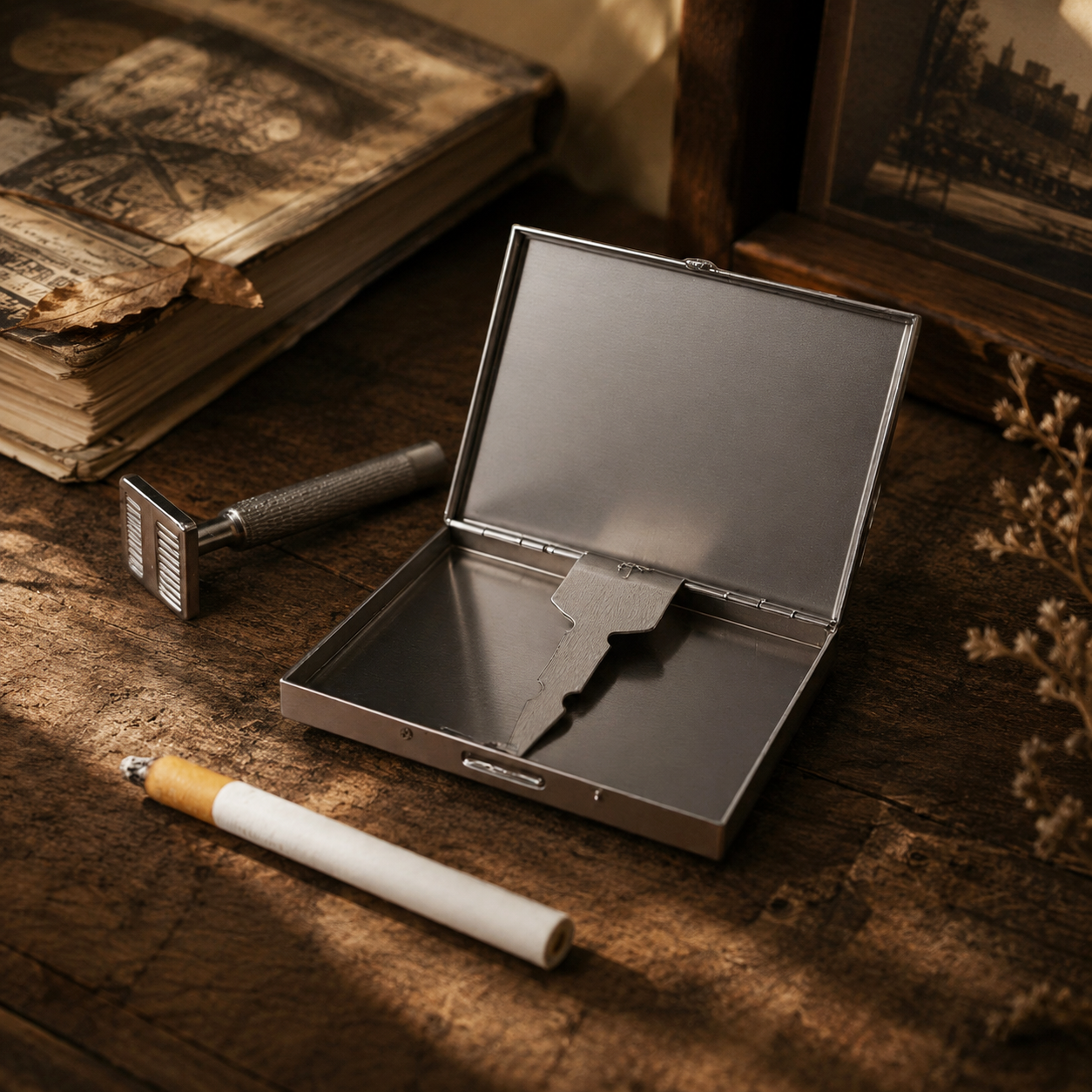 Custom Golf Wooden Cigarette Case & Holder | Personalized Laser-Engraved Gift for Him