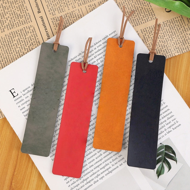 Personalized Leather Cat Bookmark | Custom Engraved Reader Gift| SET OF 4
