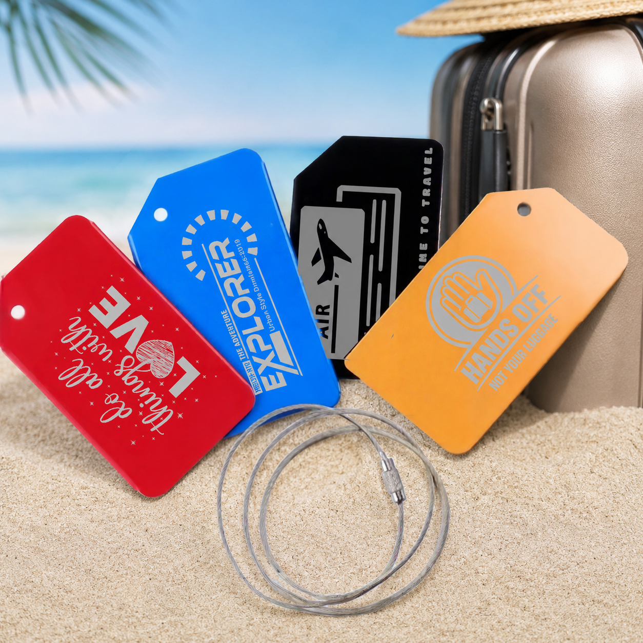 Premium Custom Metal Luggage Tags | Personalized Travel & Bag Identifier