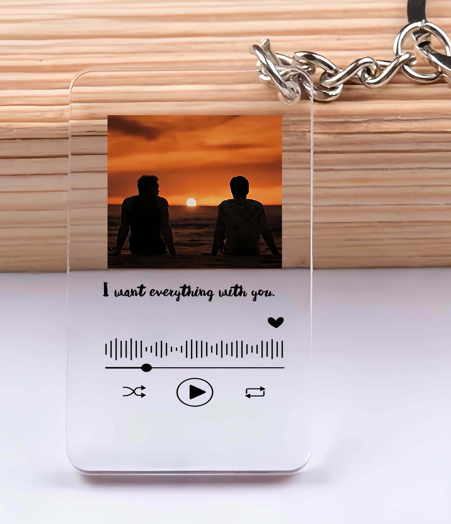 Heated Rivalry Keychain, Spotify Keychain, Hockey Romance, Custom Keychain, Personalized gift