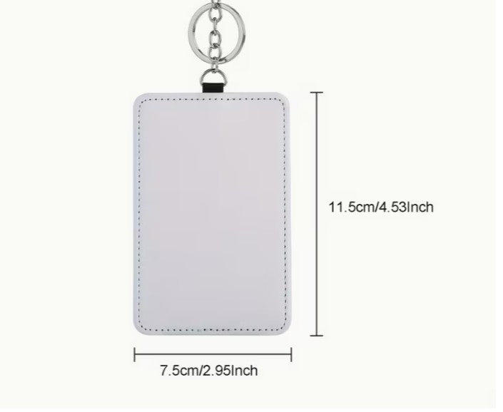 Personalized Photo ID Card Holder | 3-in-1 Vegan Leather Keychain & Luggage Tag