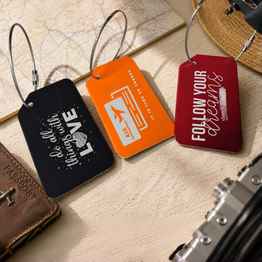 Premium Custom Metal Luggage Tags | Personalized Travel & Bag Identifier