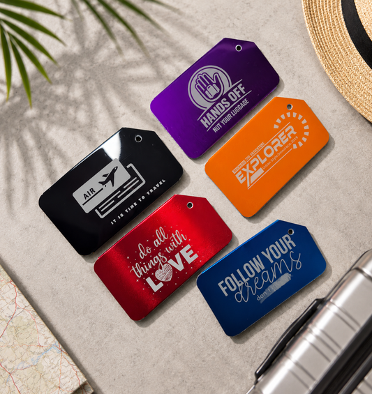 Premium Custom Metal Luggage Tags | Personalized Travel & Bag Identifier