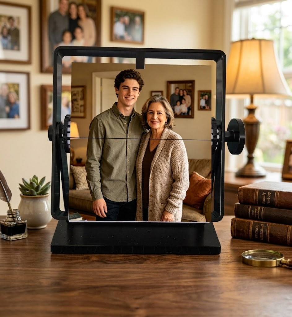 Custom Rotating Photo Flip Book - The Most Thoughtful Gift for Mom