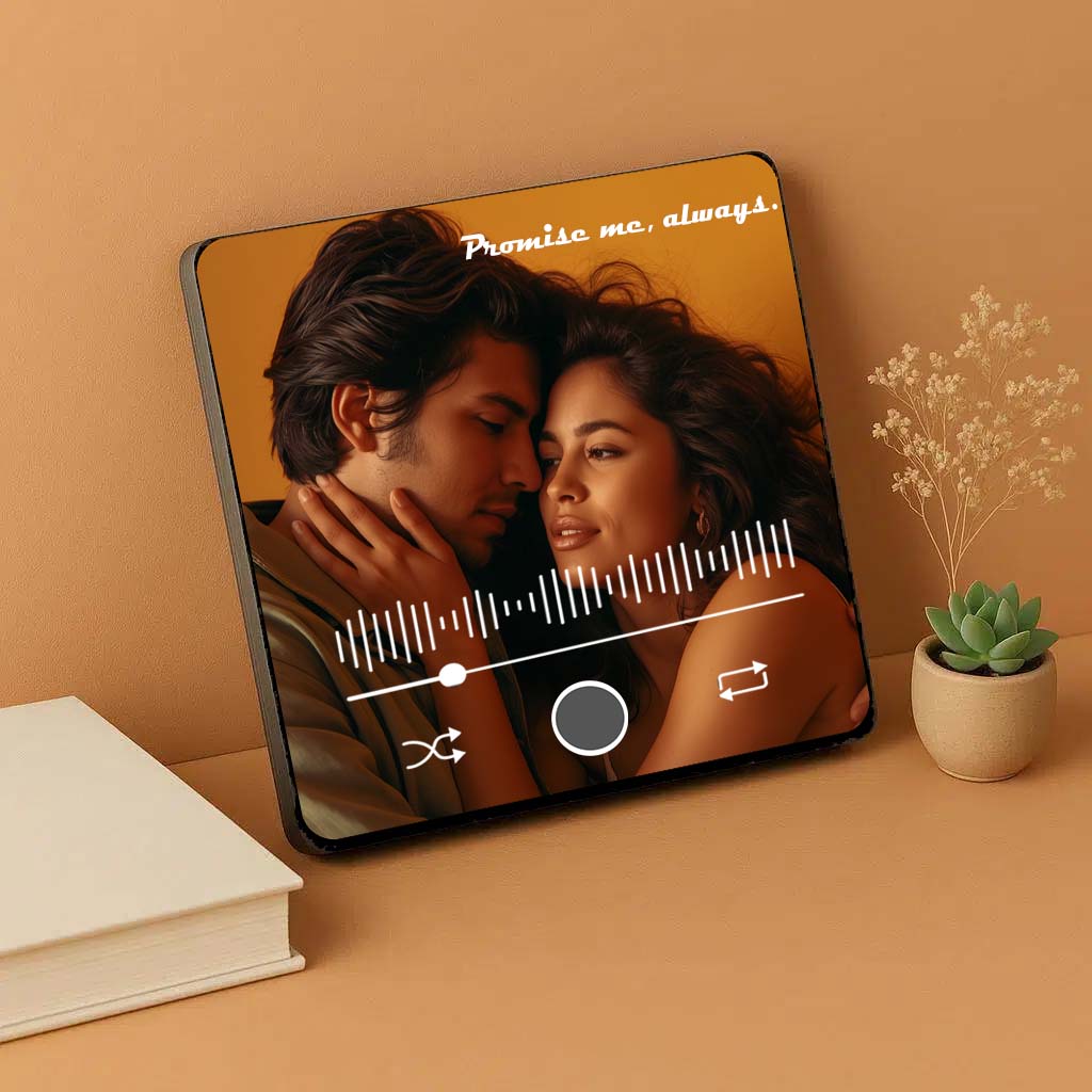 Personalized Bluetooth Fridge Magnet Speaker - Edge-to-Edge Photo Glass Design