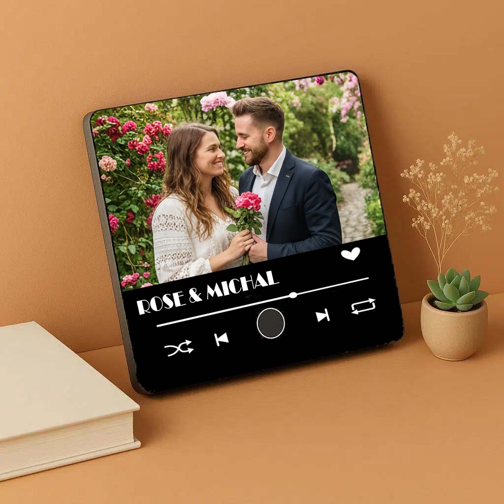 Personalized Bluetooth Fridge Magnet Speaker - Edge-to-Edge Photo Glass Design